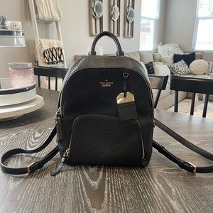 Kate Spade Black Leather backpack